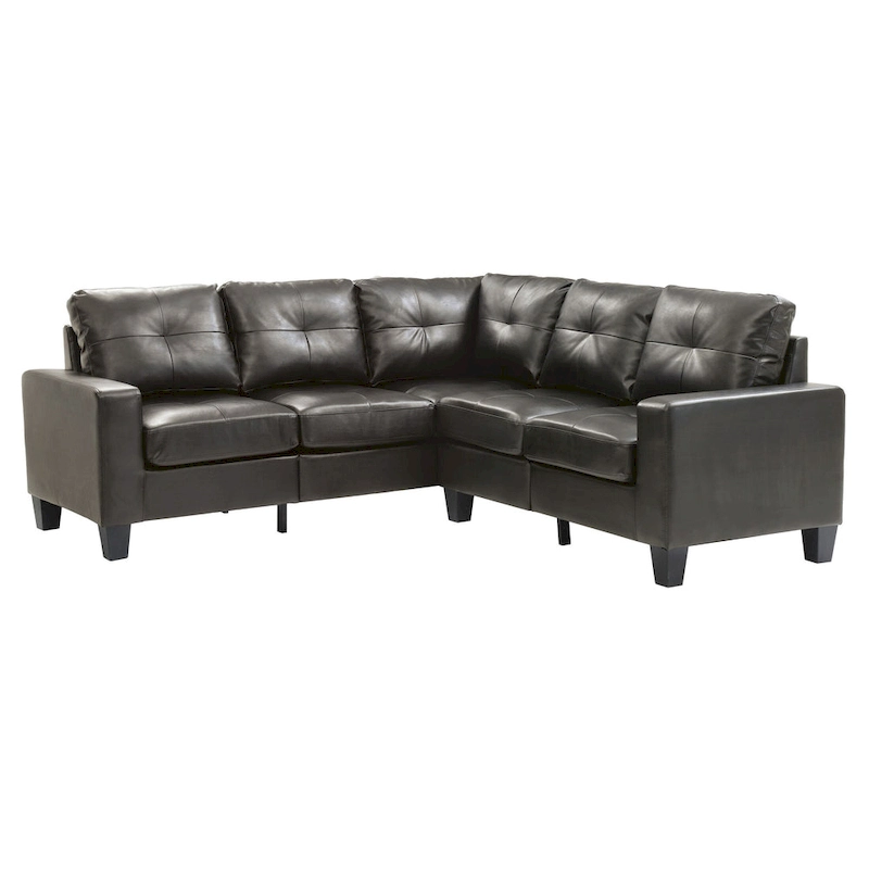 Newbury Faux Leather Sectional Sofa