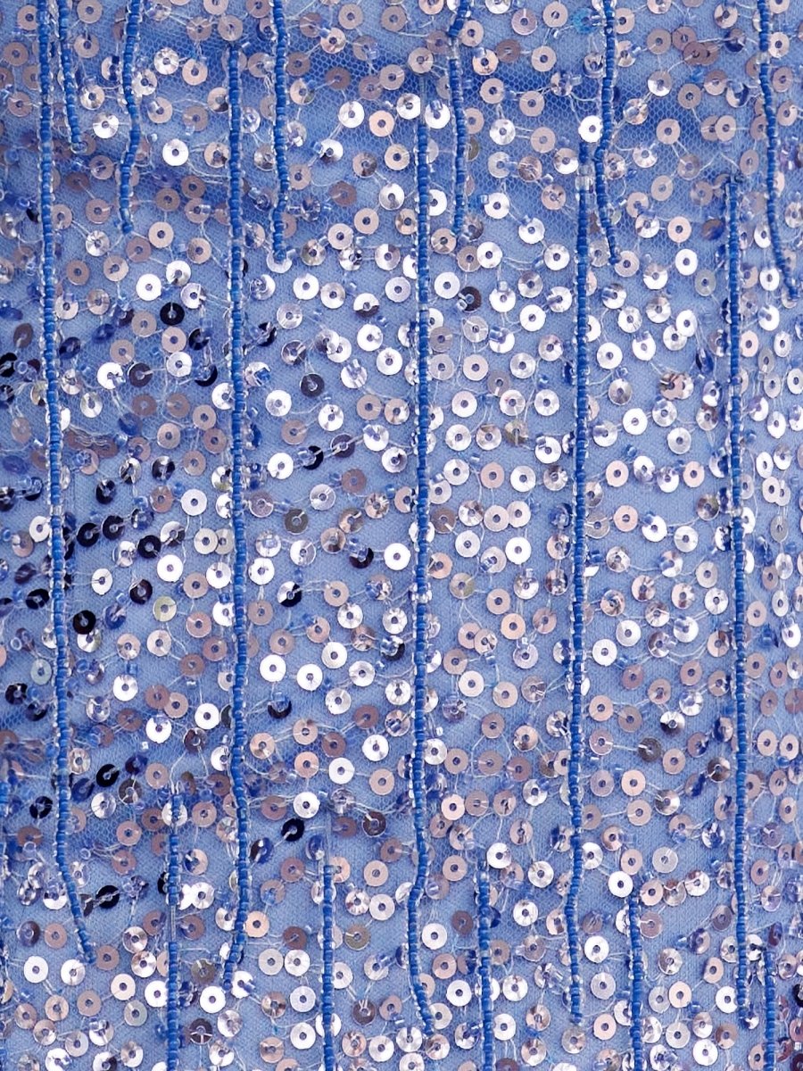 Lavender One Shoulder Sequins Sheath Mini Party Dresses with Sleeve