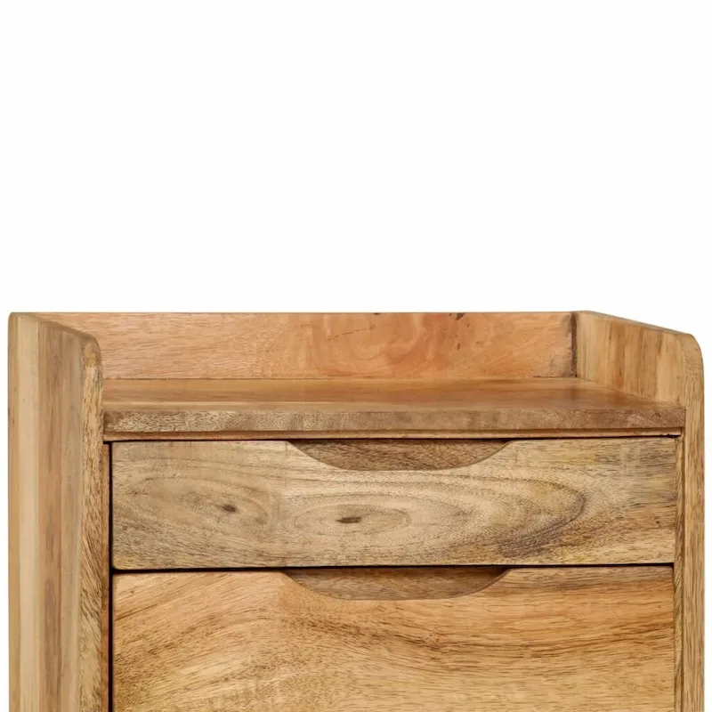 vidaXL Bedside Cabinet Solid Mango Wood 15.7x11.8x23.4
