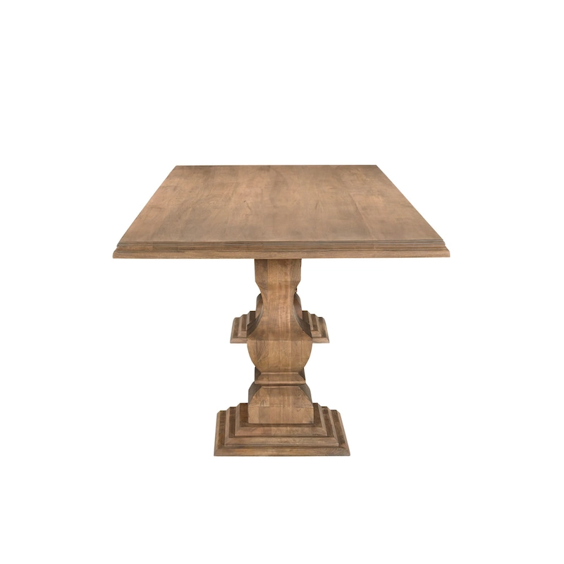 Willow Solid Wood Double Pedestal Dining Table