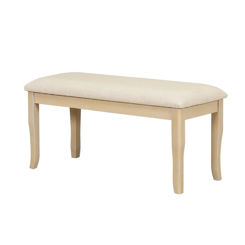 6-Piece 78 Trestle Extendable Dining Table Set w/Dining Chairs &Bench