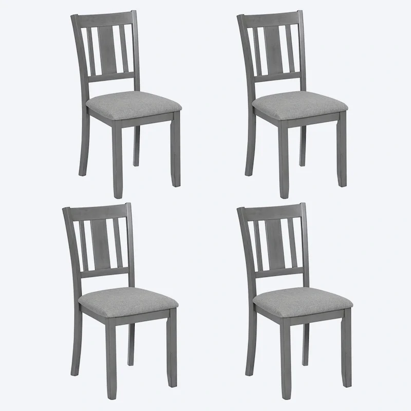 Set of 4 Counter Height Dining Chairs with Padded Seats