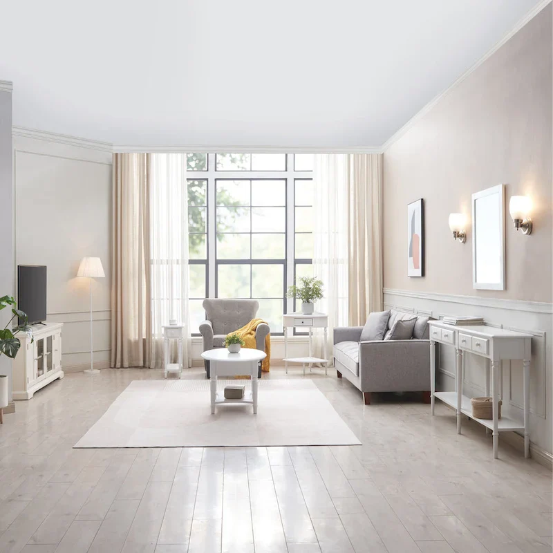 Coastal Chairside Wood Accent Table