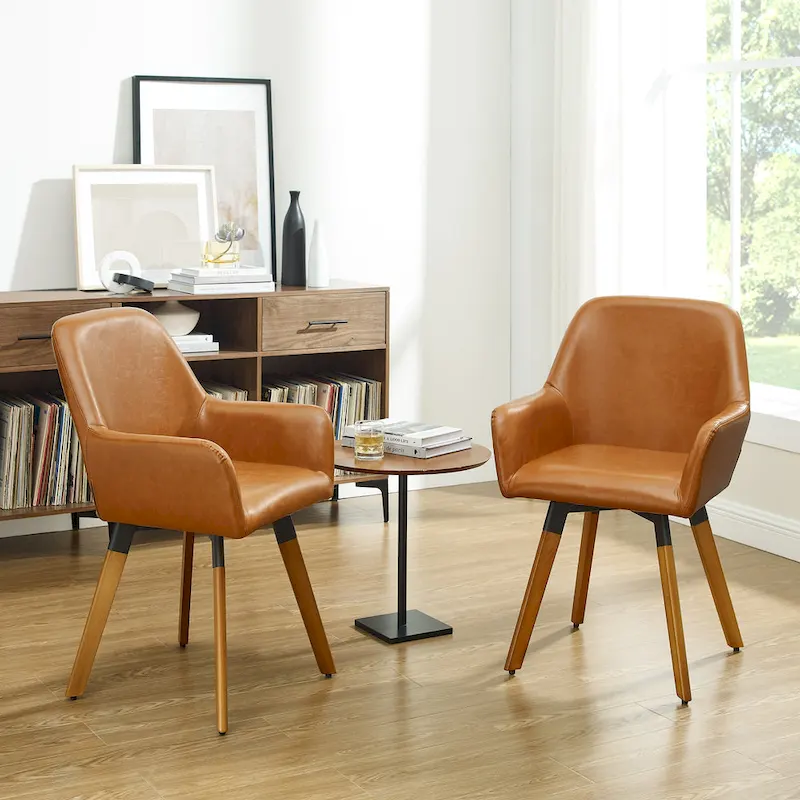 Art Leon Swivel Accent Dining Chairs (Set of 2)