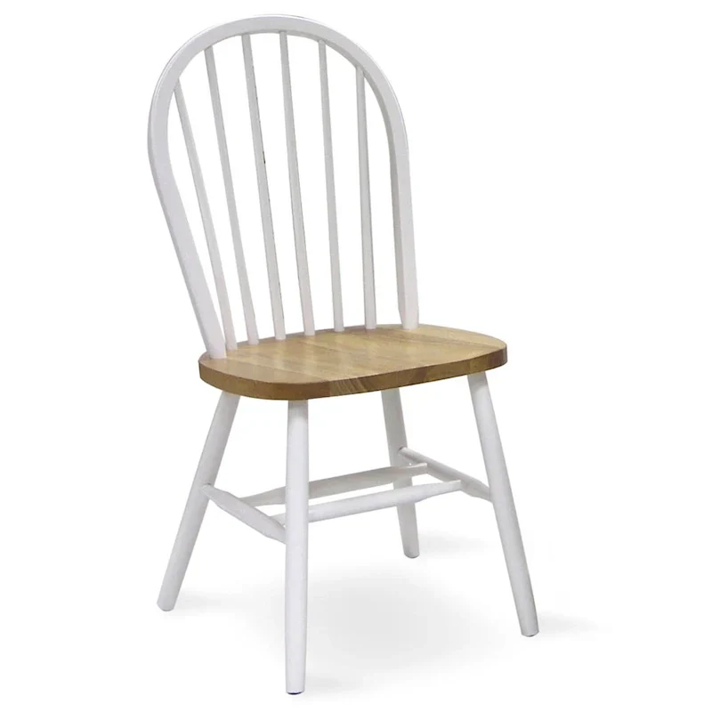 International Concepts Solid Wood Windsor Spindle Back Dining Chair
