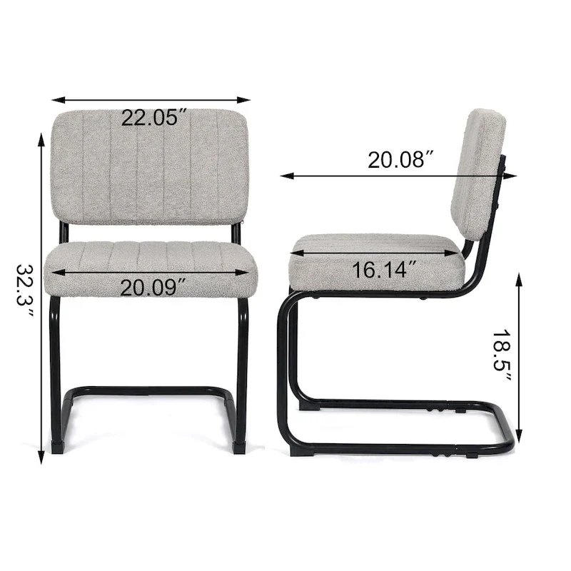 Dining Chairs Set of 2,Upholstered Comfy Sturdy Side Chair