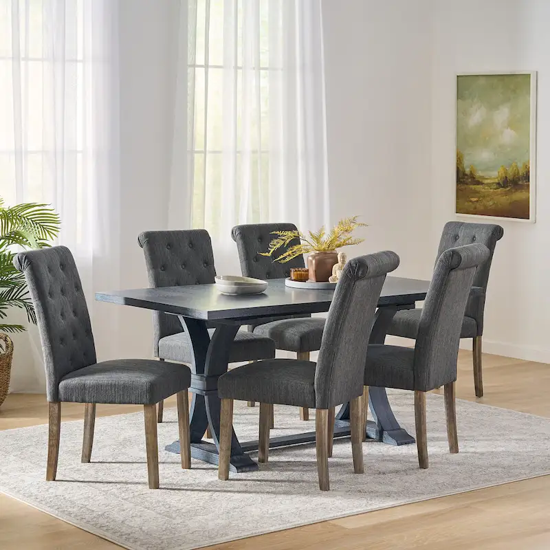 Aruda Upholstered Dining Chair (Set of 6) by Christopher Knight Home