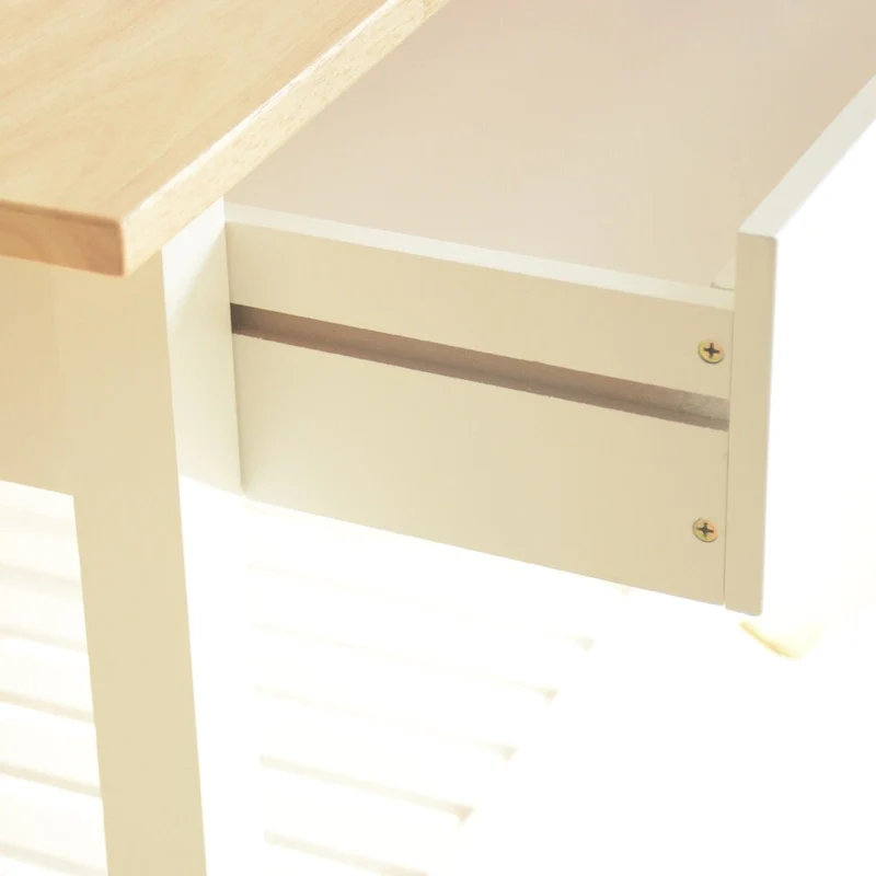 MDF Kitchen Cart with Two Lockable Wheels