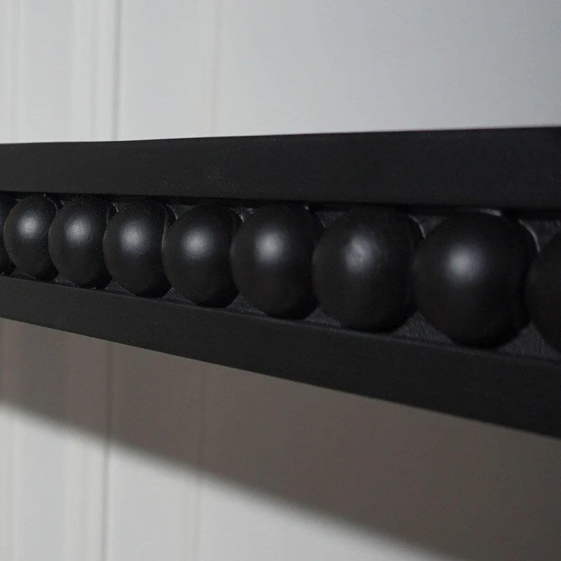 59 Entryway Table, Curved Waterfall-style Table,Console Table with Wood Beads