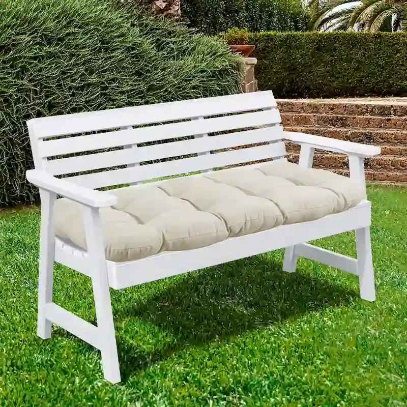 44 x 19 Tufted Outdoor Loveseat Cushion