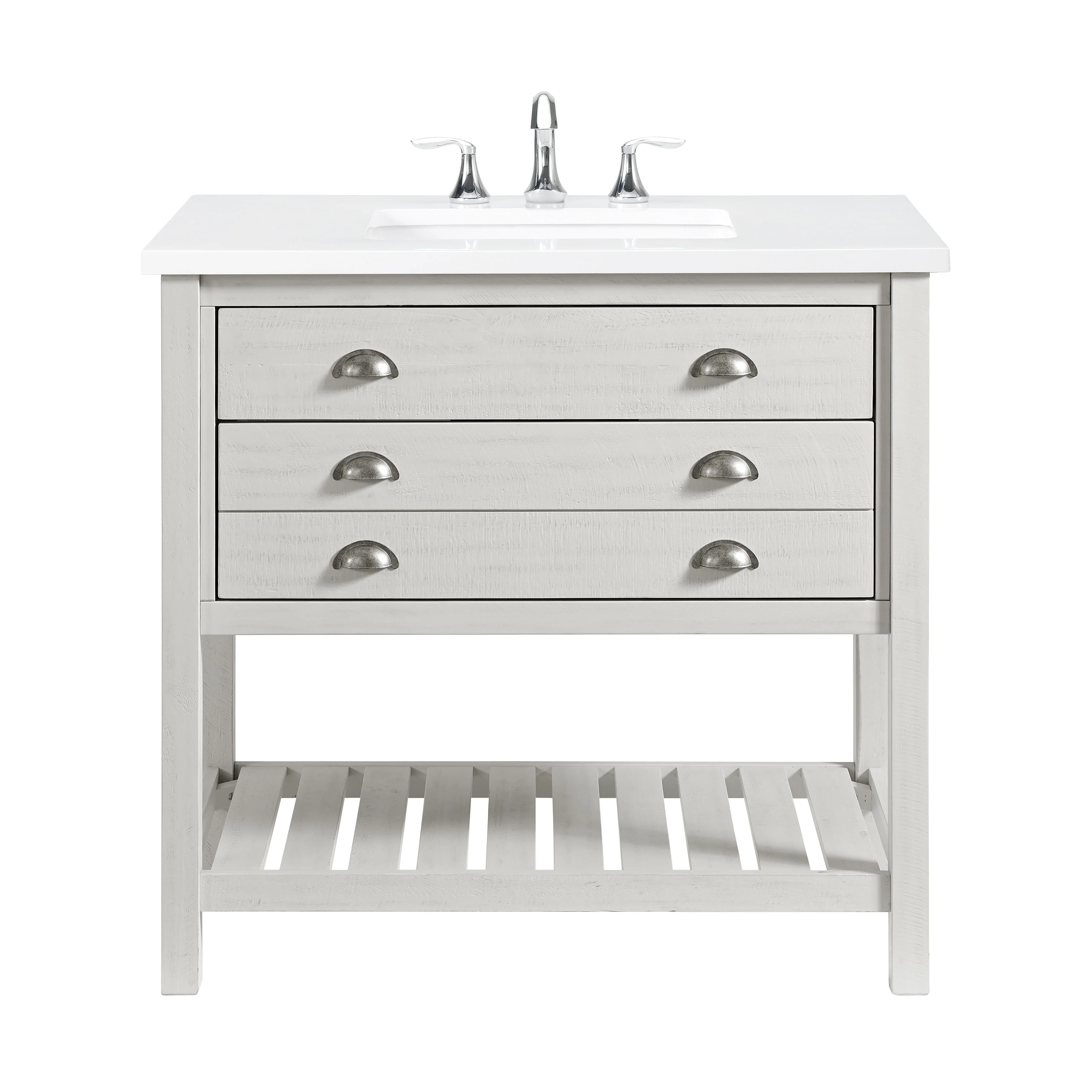 Monterey 37 Farmhouse Single Bathroom Vanity with Top