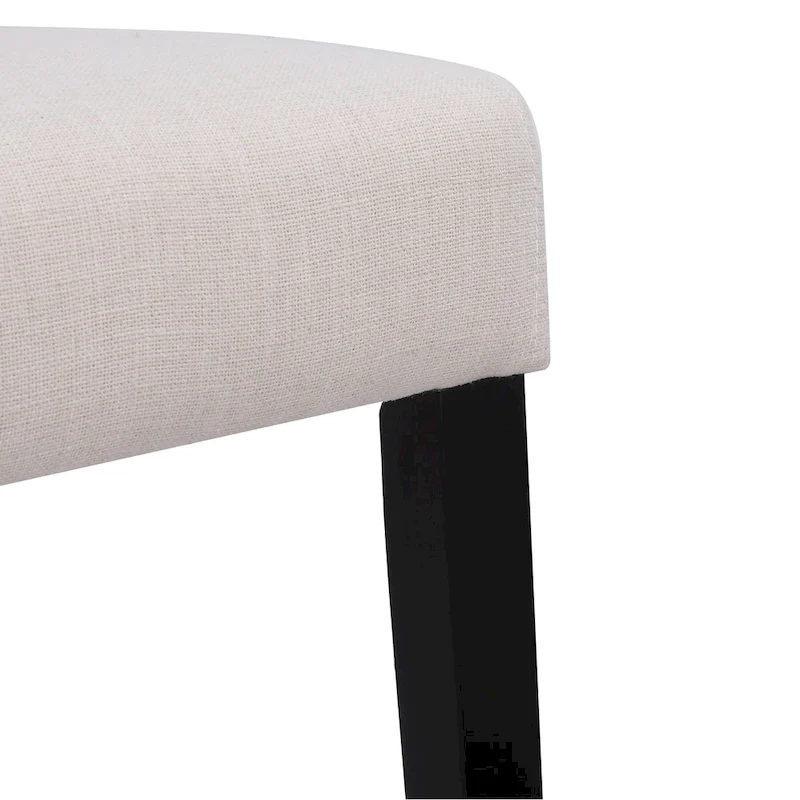 Grandview Upholstered Linen Fabric Dining Chair (Set of 2)