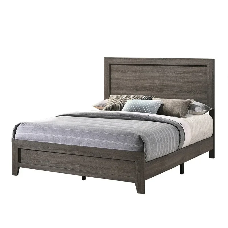 Best Quality Furniture Anastasia 3-piece Solid Grey Bedroom Set