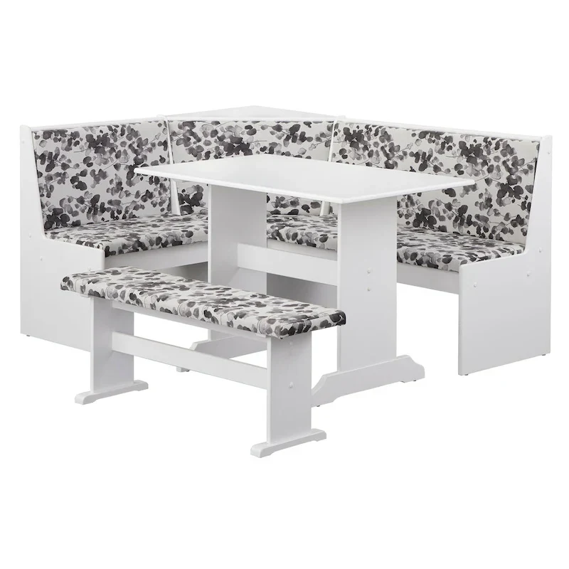 Simple Living 3-piece Lacey Upholstered Nook Set