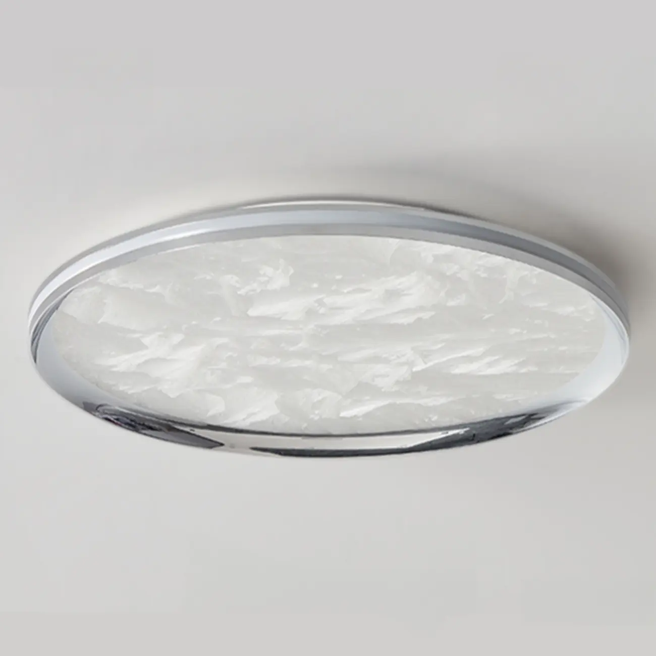 Modern Circular Flush Mount Ceiling Light with Acrylic Shade
