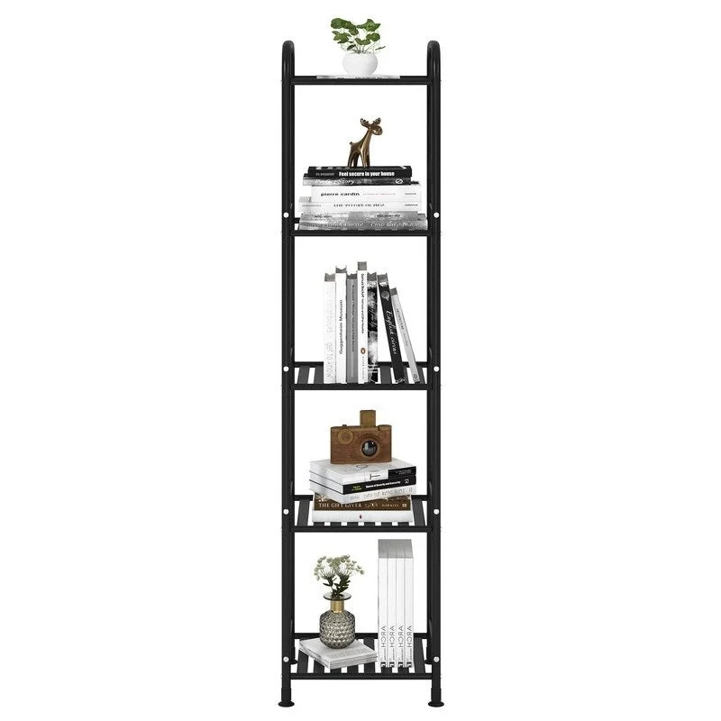 5 Tier Narrow Bathroom Shelving Unit - 13 D x 11 W x 54.7 H