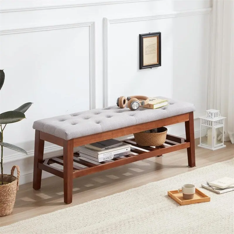 Shoe Bench Entryway - 43.3 D x 14 W x 18 H