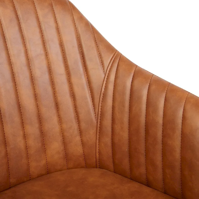 Office Desk Chair, Tufted PU Leather Upholstery
