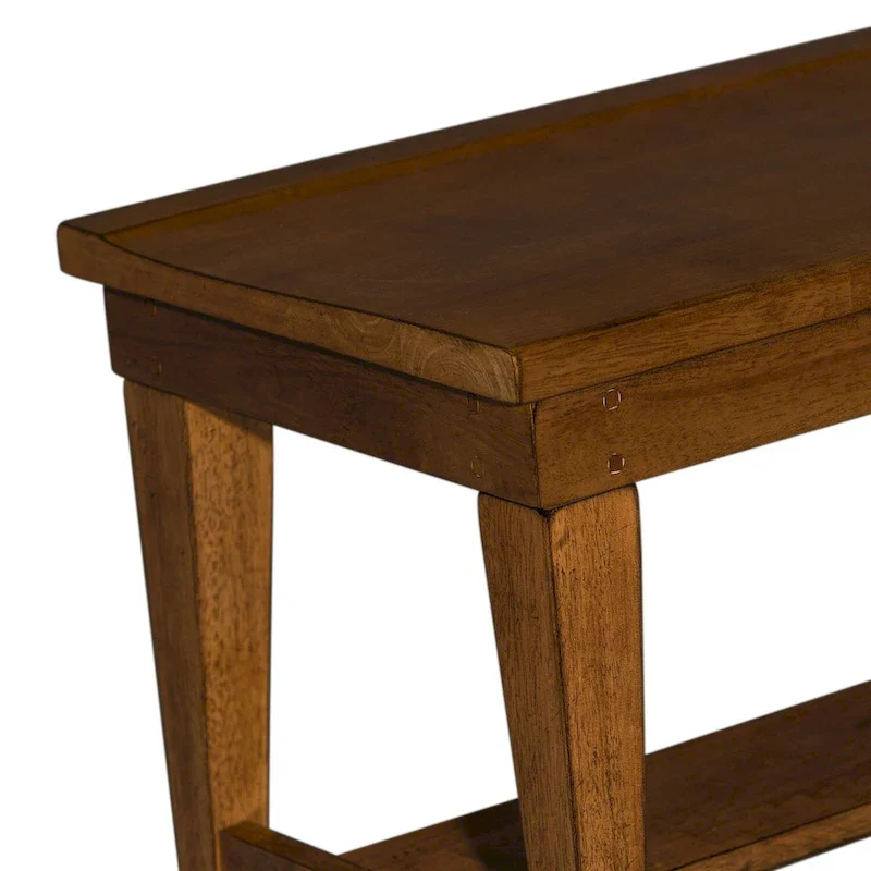Tobacco Finish Rubberwood Bench