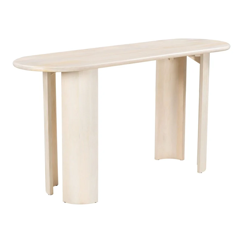 Narrow Console Table, Modern Entryway & Sofa Table, Wood & Metal Frame, Living Room Furniture