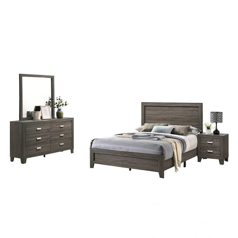 Best Quality Furniture Anastasia 4pc Bedroom Set