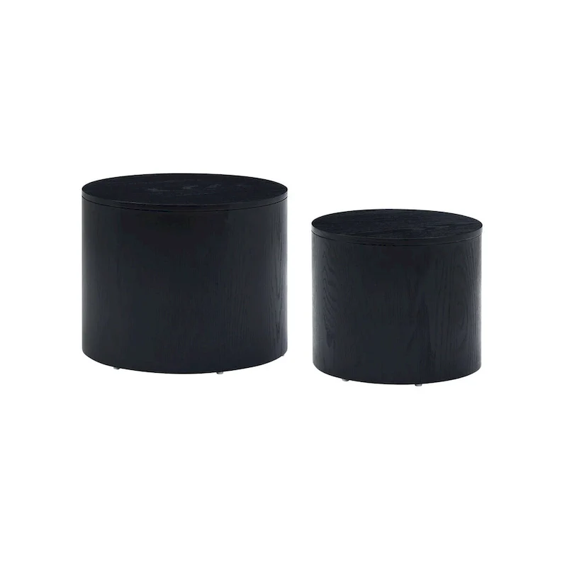 2-Piece Nesting Coffee Table Set, Water-Resistant Finish, No Assembly Required for Living Room