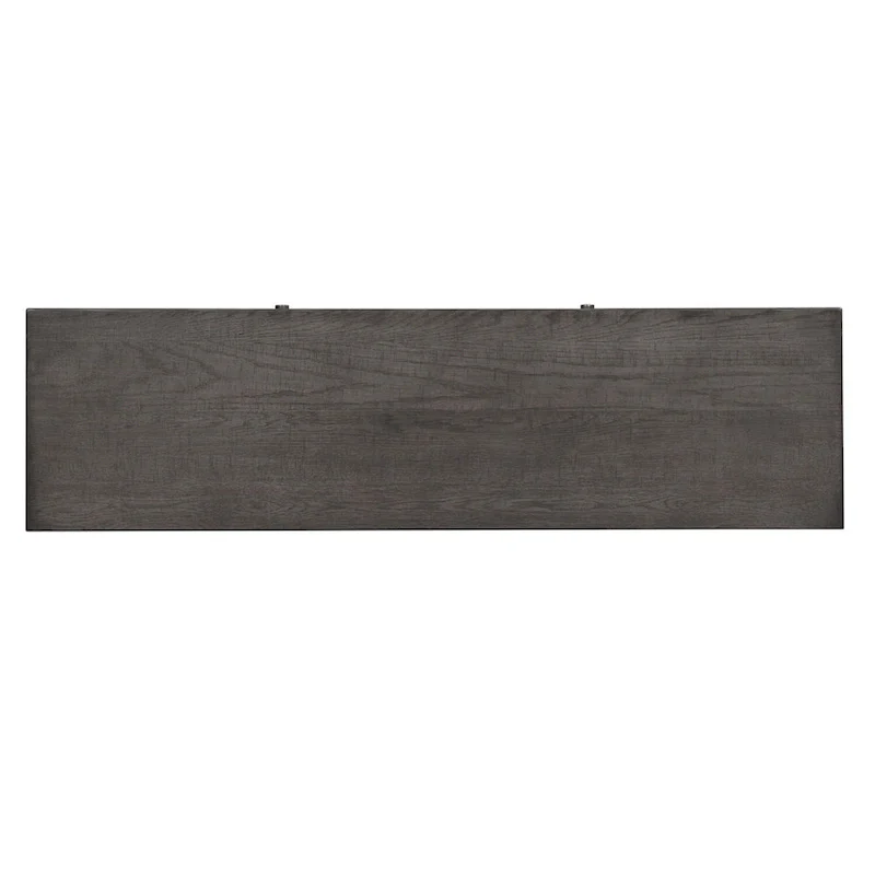 Modern Farmhouse Dusty Charcoal Distressed 66 Inch Entertainment Console