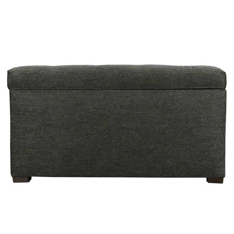 8-Button Tufted Storage Trunk Bench