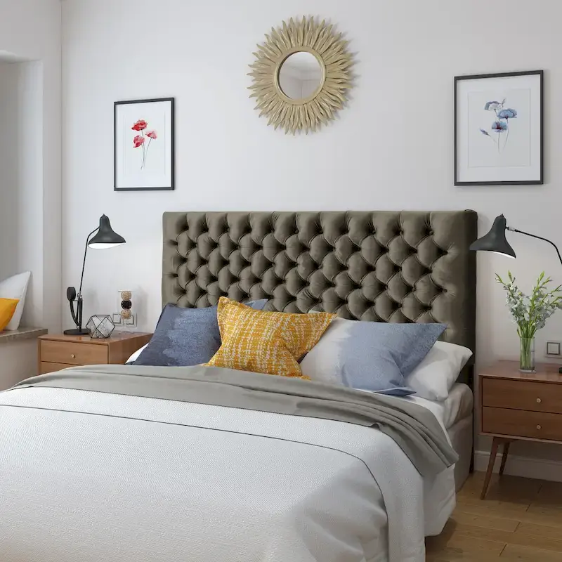 Jezebel Adjustable Velvet Headboard by