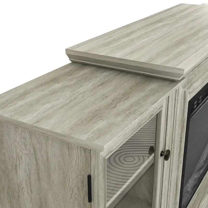 Farmhouse TV Stand with Fireplace - 70 Width -Fits up to 70 TV - 71W x 30H x 15.5D