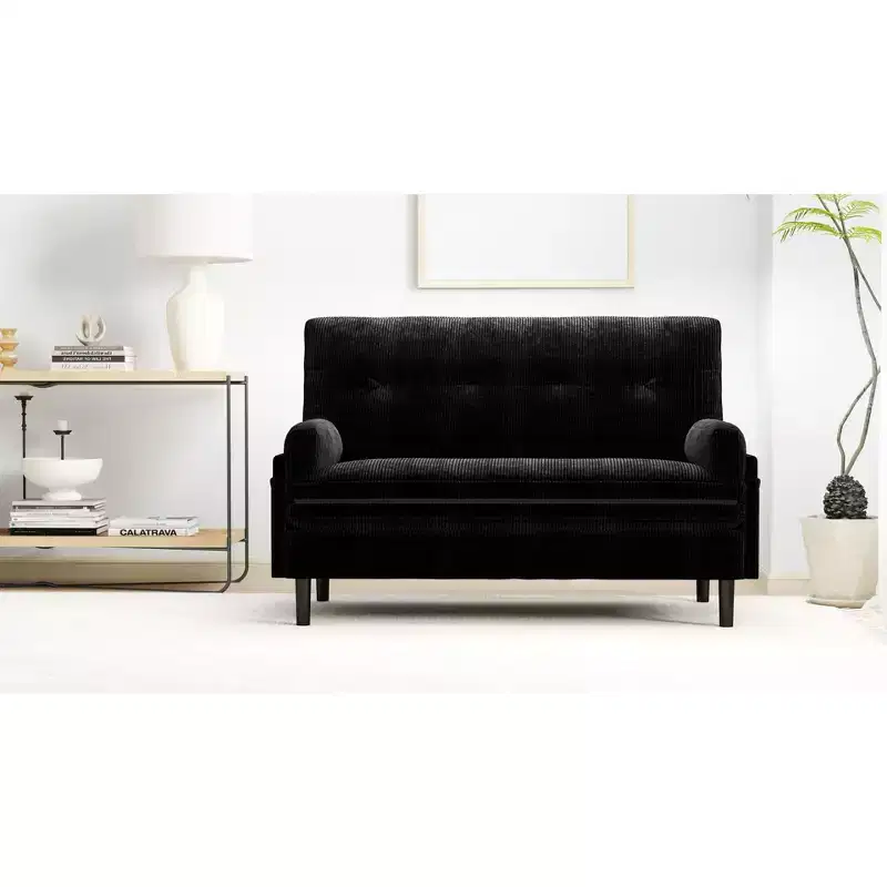 Okak Loveseat Sleeper Sofa, Convertible 2 seater Sofa Bed with Reclining Backrest and 2 Armrests for Small Apartments, living Room