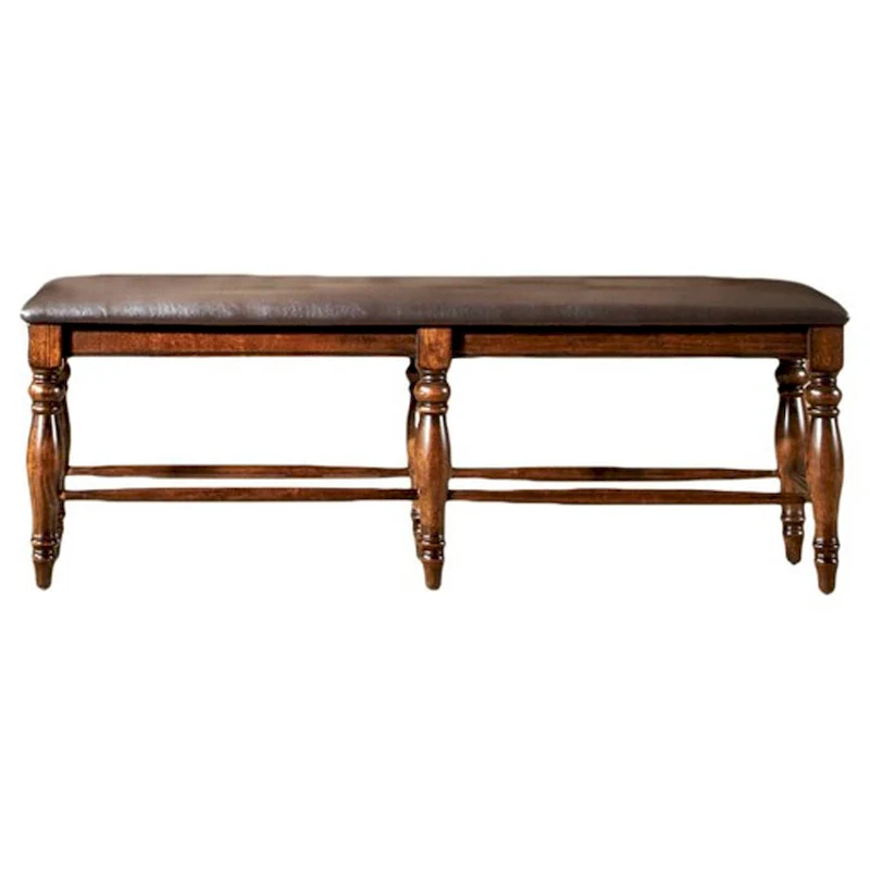 Brown Backless Dining Bench, Single