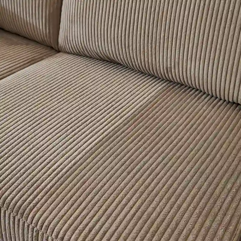L-Shaped Reversible Chaise Sofa - Polyester Fabric - 3 Seater