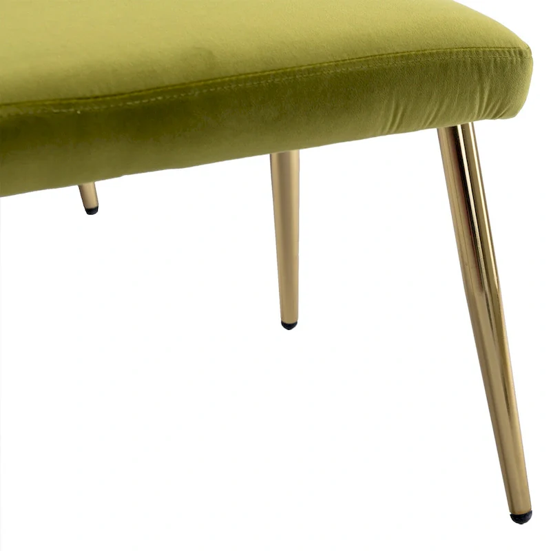 Olive Green 32.28 Tufted Accent Chair with Ottoman