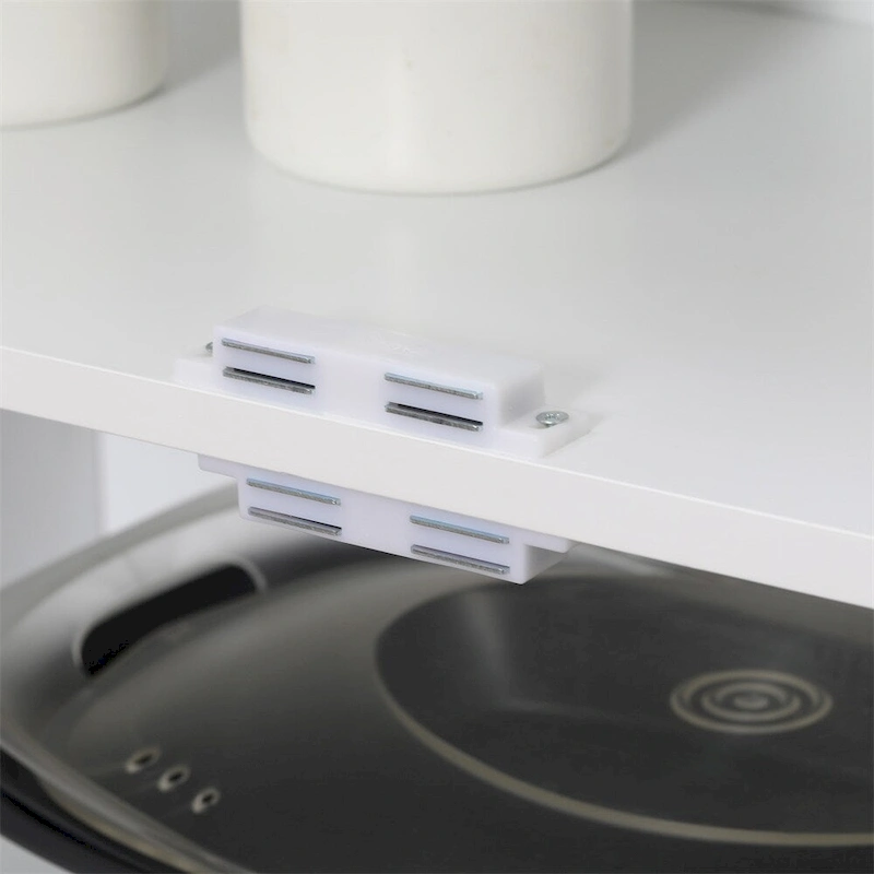 Freestanding Kitchen Pantry, 6-tier Shelving with 2 Adjustable Shelves