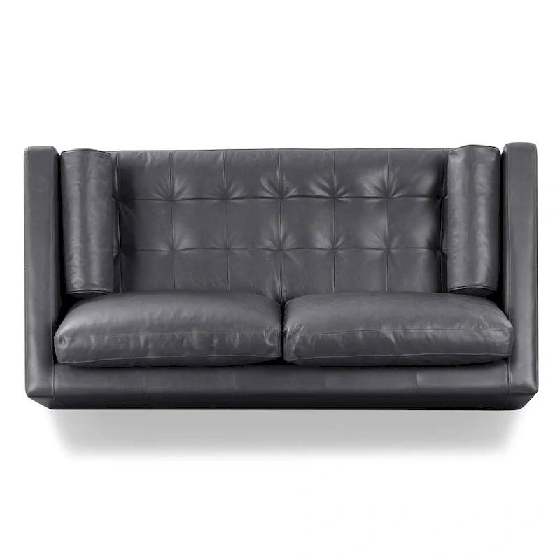 Poly & Bark Napa 72 Apartment Sofa - Full Grain Genuine Italian Leather
