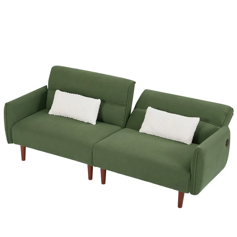 GEITIN Convertible Futon Sofa Bed with 2 Pillows