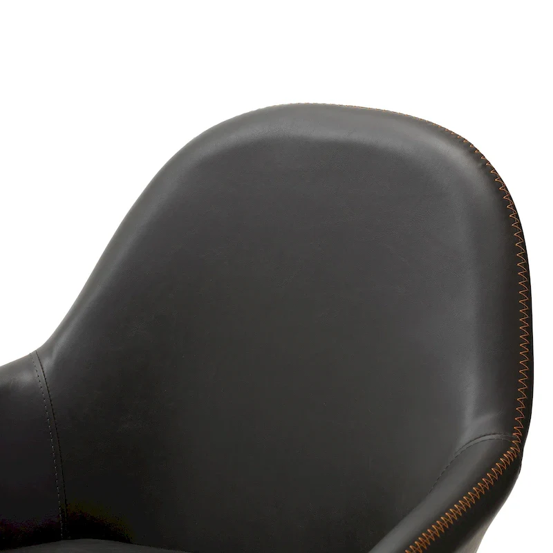 Glitzhome Set of 2/4/6 Mid-Century Modern Faux Leather Accent Dining Chairs