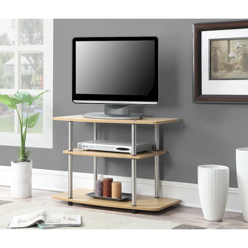 Convenience Concepts Designs2Go No Tools 3 Tier TV Stand