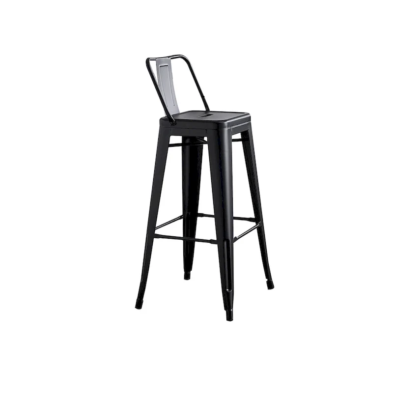 AC Pacific 30 Inch Metal Barstool Set of 2