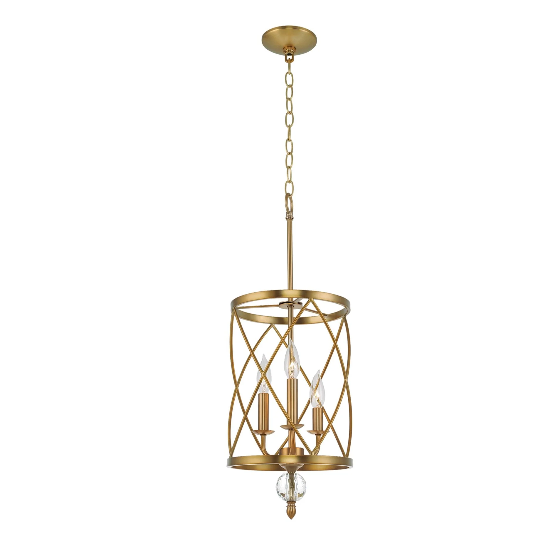 Eleanor 27 Traditional 3-Light Foyer Pendant Chandelier