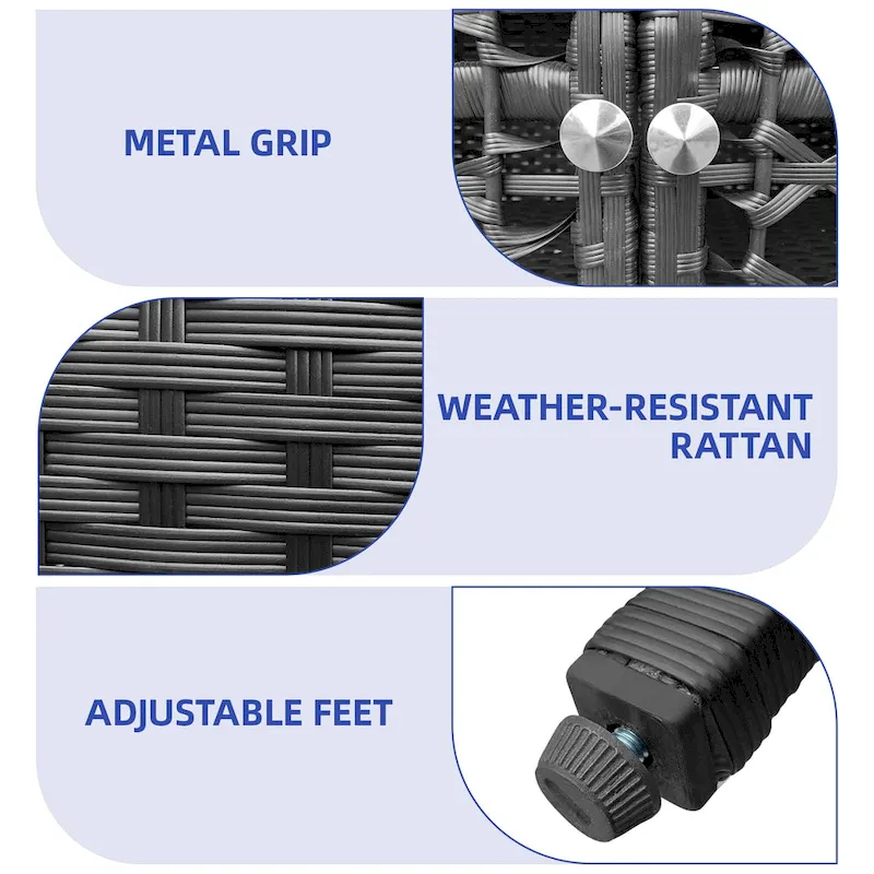 Moasis 65 Tall Arched Wicker Kitchen Pantry Cabinet,Farmhouse Cupboard with 3 Shelves & 2 Drawers