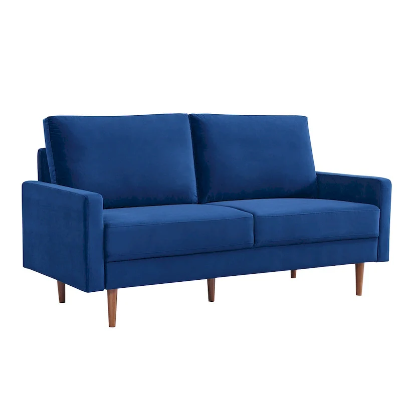 OS Home and Office Furniture 69 Inch Wide Upholstered Sofa with Square Arms