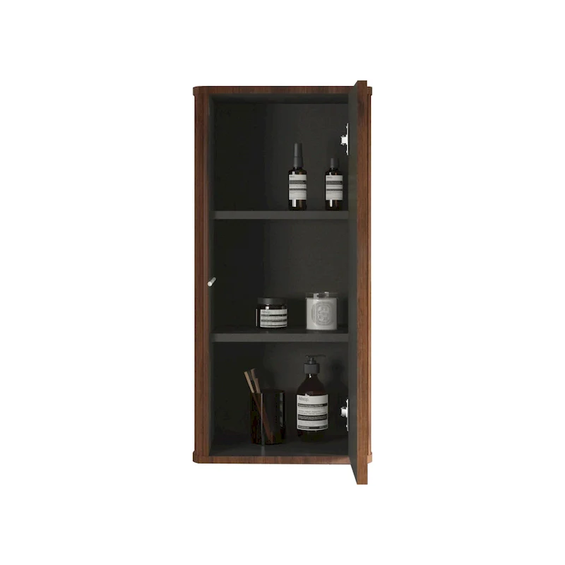 Wall-Mounted Floating Side Cabinet with Inside Shelves