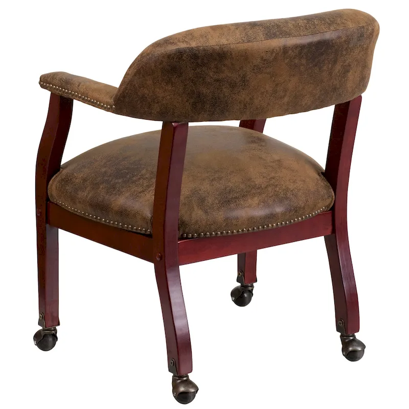 Conference Chair with Accent Nail Trim and Casters