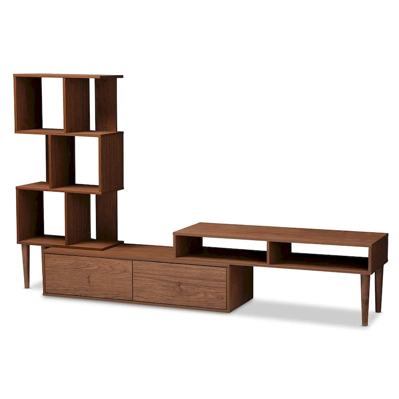 Mid-century Medium Brown Wood TV Stand