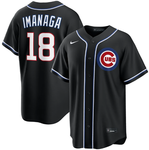 Chicago Cubs Shota Imanaga Black Carbon Jersey