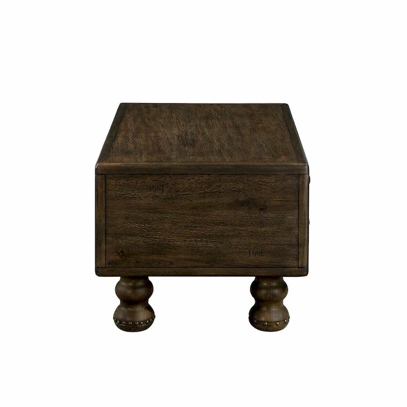 40 Solid Wood Rectangle Coffee Table with 4 Drawers