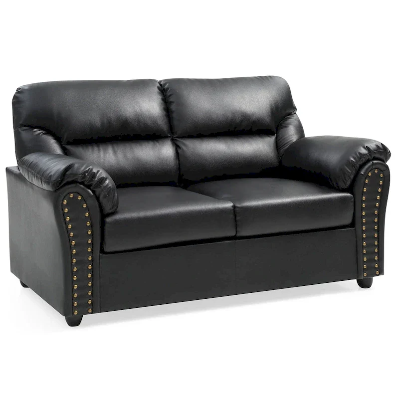 Olney Faux Leather Loveseat