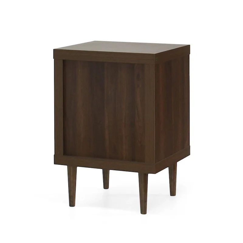 Nystrom Faux Wood Single Drawer Nightstand by Christopher Knight Home